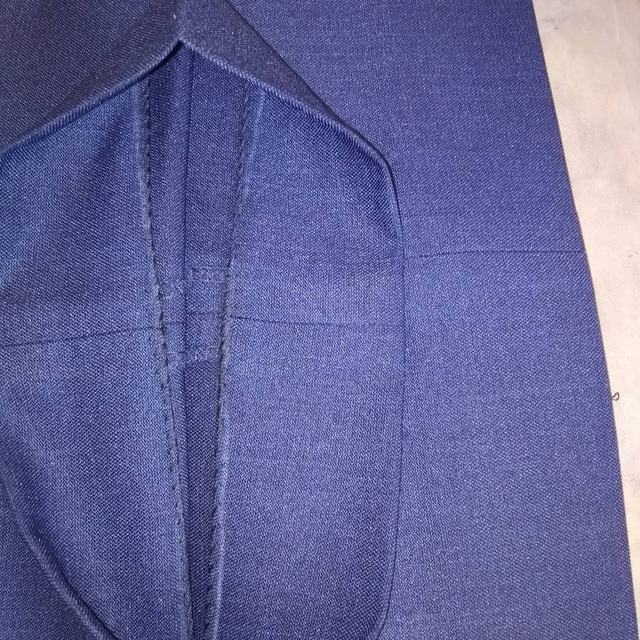 Navy trouser pleat