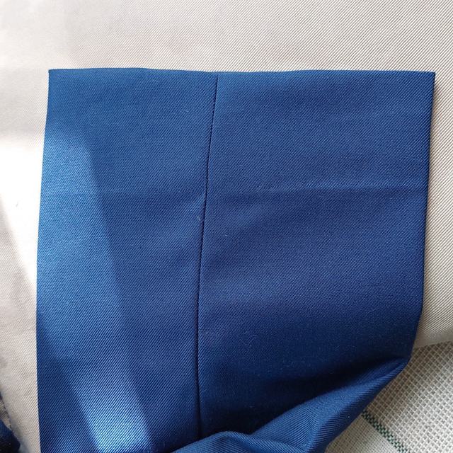 Blue trouser hem alteration