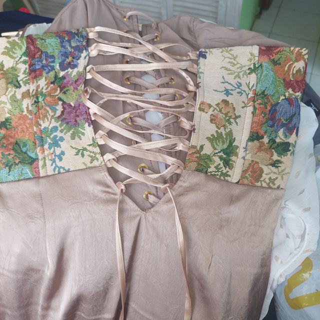 Corset-style dress alteration